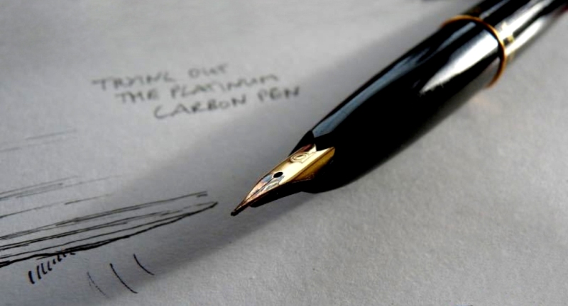 Carbon Pen in use