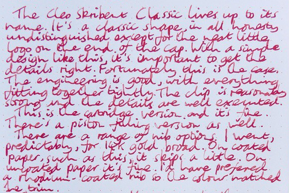 Cleo Skribent fountain pen review classic